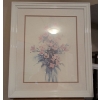Image 6 : Large Framed Botanical Art Print 28'Tall  w/ Oak End Table Pivoting Desk Lamp & More