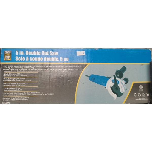 Power Fist Double Cut 5 Inch Saw Model 8593063