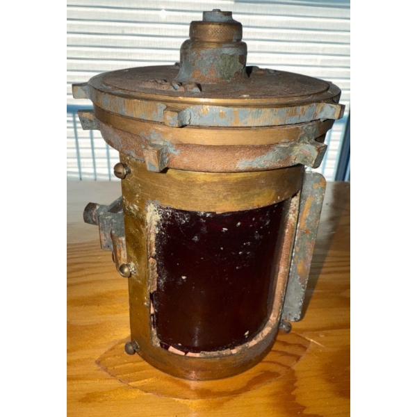 Antique Ship Lamp - Uses Kerosine For Fuel