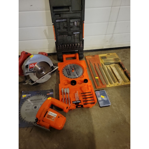 SKIL Circular Saw - Black & Decker Jig Saw - NEW Metal Files & More