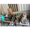 Image 1 : Propane motor, diesel motor, assorted chains, jacks and heavy duty tow straps