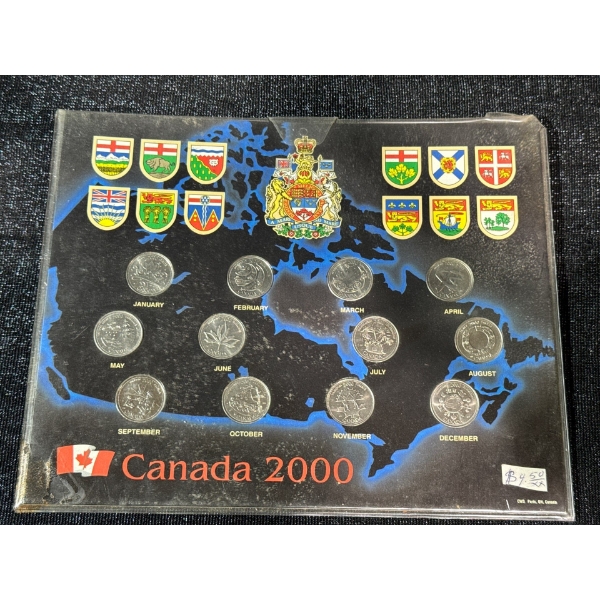 2000 Quarters of Canada Coin Set