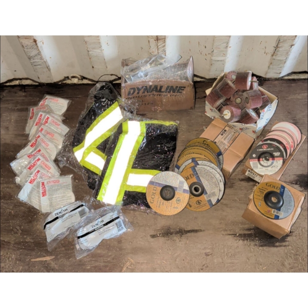 New Hi-Visibility Work Wear Grinding Disks Hardware Safety Specs & Respirator Filters