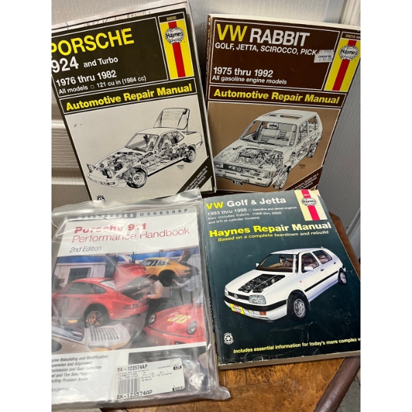 Volkswagen and Porsche automotive repair manuals 