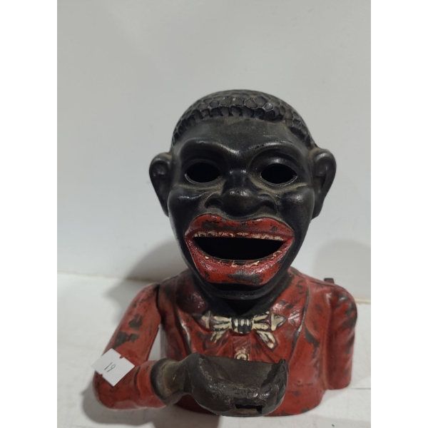 Vintage Coin Bank: "Jolly N*" 5 W, 6.5 T 