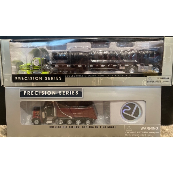 Peterbilt 388 Dump Truck 1:53 Scale & Kenworth W900L Models 