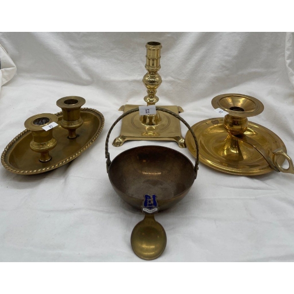Beautifully Brass - Assorted Brass Home Decor & Candle Holders 7T
