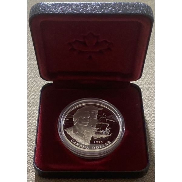 1995 Hudson's Bay Company Proof Coin 92.5% Silver 25.175 Grams