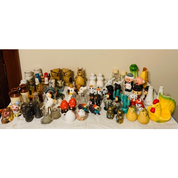 50+ Vintage Unique Salt and Pepper Shakers in Various Designs