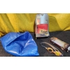 Image 1 : Everlast Small Laceless Training Gloves, Exercise Ball, and Nike Proto Swimming Goggles