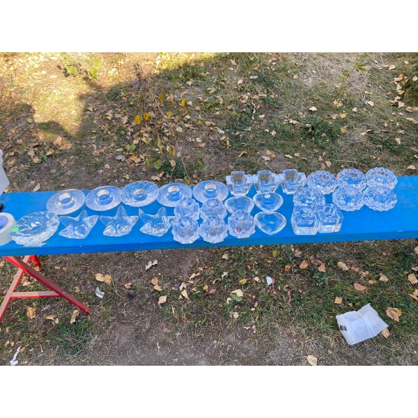 Glass Candle Holders