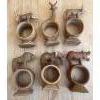 Image 2 : Multi Cultural Table Accessories - Hand Carved African Napkin Rings Charcutiers Tools & More