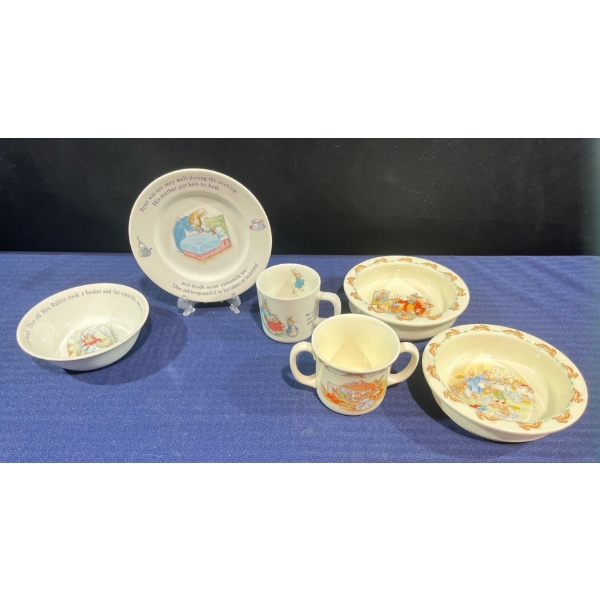Wedgewood and Royal Doulton "Bunnykins" Pottery Set