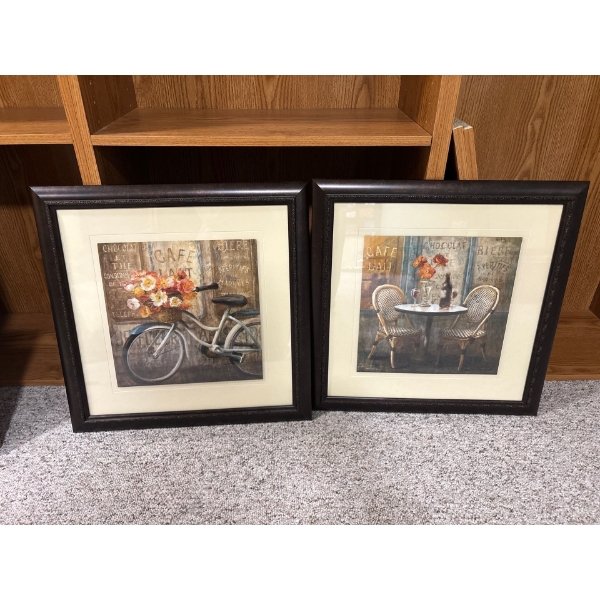 2 Cafe Art Prints 20X20