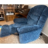 Image 4 : Lazy-Boy Upholstered Soft Cushion Blue Recliner  30"w x 57"d x 53" tall