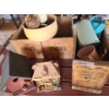 Image 1 : Wooden Crates incl Canada Dry Crate 17 w, 13 h, 8 d.  Birdhouses, Watering Cans and more