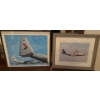 Image 1 : Pair of Airplane Prints with Signatures  (Largest is 20.5x24.5) 
