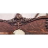 Image 10 : Two-Piece Wooden Hutch and Dresser With Ornate Carvings and Claw Feet
