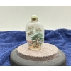 Image 2 : Hand Painted Mountain Scene Snuff Bottle with Spoon 3H
