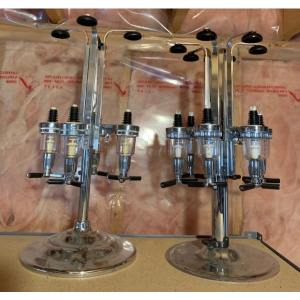 Pair of Chrome Dispensers 