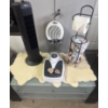 Image 6 : Glass Coffee Table, Two Fans, Bathroom Accessories, and Scale