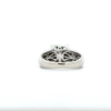 Image 4 : White Gold Diamond Cluster Ring- Consignor Identified as 10K, No Stamp