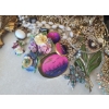 Image 3 : Wooden Jewelry Box w/ Velvet Lining and Assorted Fashion Jewelry 