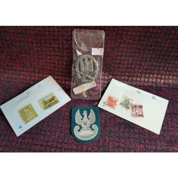 German Infantry Assault Badge and Stamps