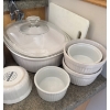 Image 4 : Corningware Casserole Dishes with & Lids Oven safe Ramicans 