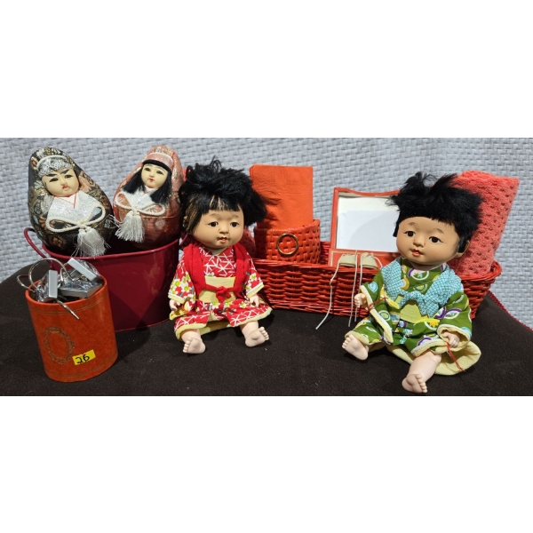 Oriental Themed Collectible Dolls + Decor & More