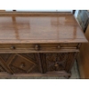 Image 5 : Carved Oak Hutch or Buffet with Storage, Circa 1940s