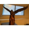 Image 2 : Hand Carved Olive Wood Eagle The Hunter 34L