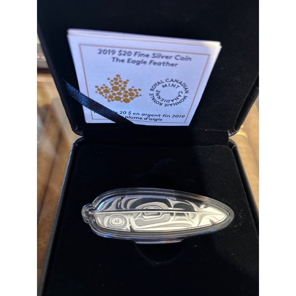 2019 $20 The Eagle Feather - Pure Silver Coin