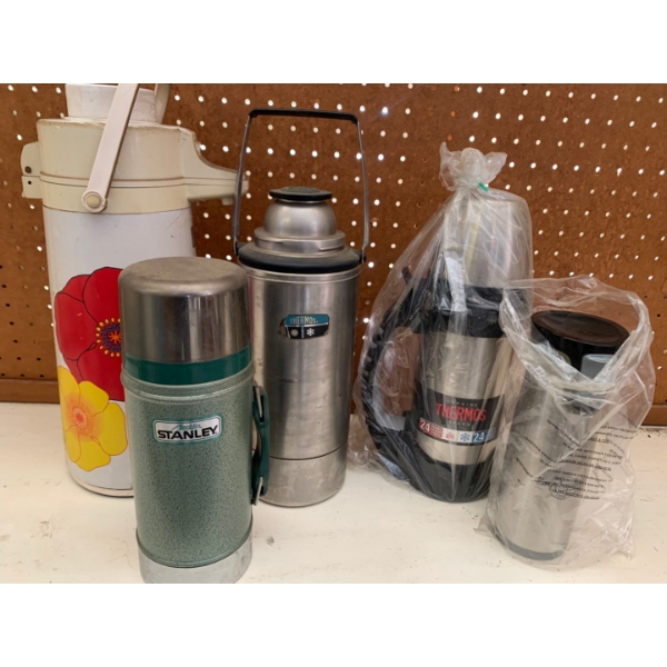 The Original Stanley! Lot includes vintage and new thermoses 