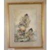 Image 1 : Original Floral Watercolour by P. Dulude-Bohay. 23 w, 29 h