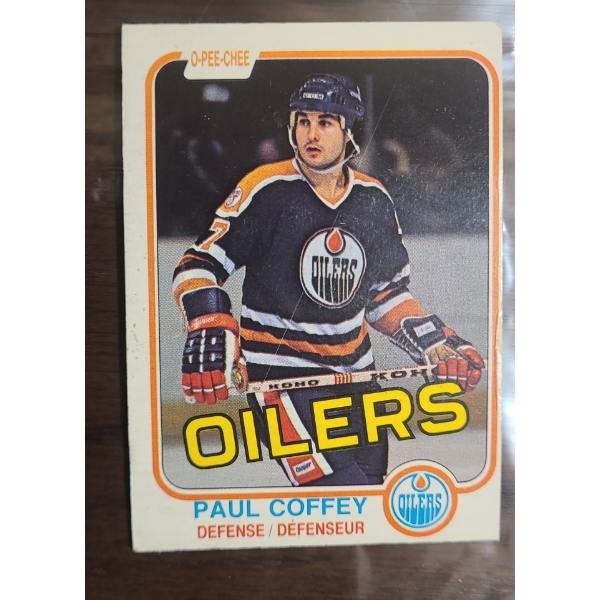 Paul Coffey Oilers Defense Hockey Card 1981 O-Pee-Chee 