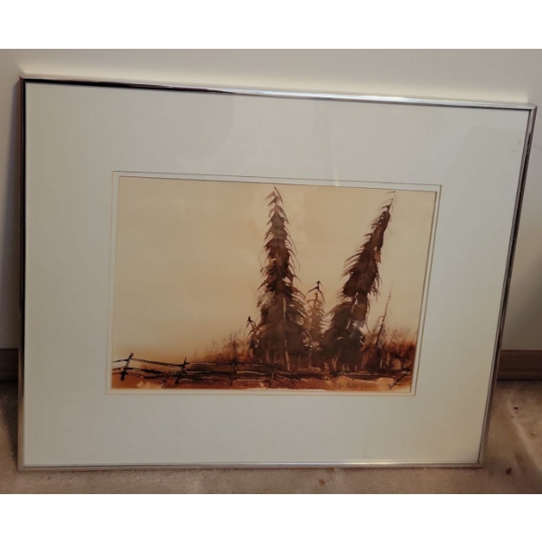 Paul Bessley Watercolor Art Nature 23x17