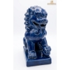 Image 3 : Collection Of Vintage Blue Willow Pattern Chinaware Alongside A Blue Ceramic Foo Dog Figurine.