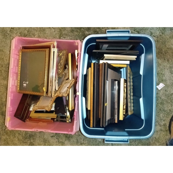 Bins Full of Various Picture Frames - Bins NOT Included 