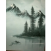 Image 3 : Edmonton's Own Artist Doreen w/ Her Oil On Canvas Mountain Scape Art 18x22