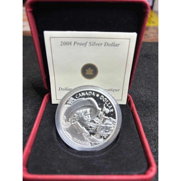 2008 $1 Quebec City, 400th Anniversary - Proof Sterling Silver Dollar 25.17g RCM
