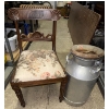 Image 1 : Antique Chair & Milk Jug 