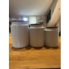 3 piece sugar jar set very nice