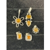 Image 1 : Collection of Yellow/Orange Stone Pendants