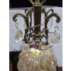 Image 5 : Antique Table Lamp Brass Footed (No Shade) + Ceiling Light Fixture