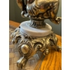 Image 4 : Stunning Ornate Cherub Crystal Lamp w/ Brass & Marble Base - 30T 