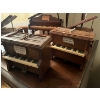Image 4 : Collection of piano, music boxes, and vintage coaster sets with silver candleholders