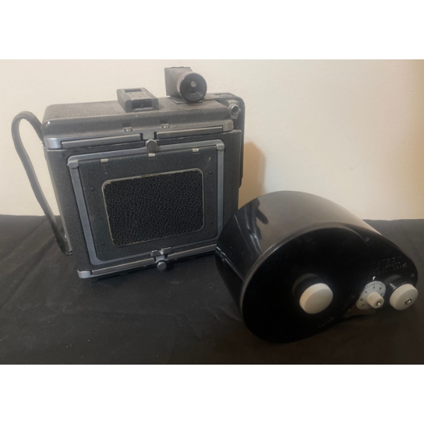 Antique TOWER Press Camera RM998 w/ Ronson Film Loader Mo.66B & Tripod on Casters