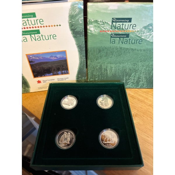 1996 50c Little Wild Ones Series - Sterling Silver Coin Set