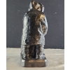 Image 7 : Vintage Signed Sculpture Depicting an Inuit Man and His Loyal Friend ( 13.5"H x 7.5"W)